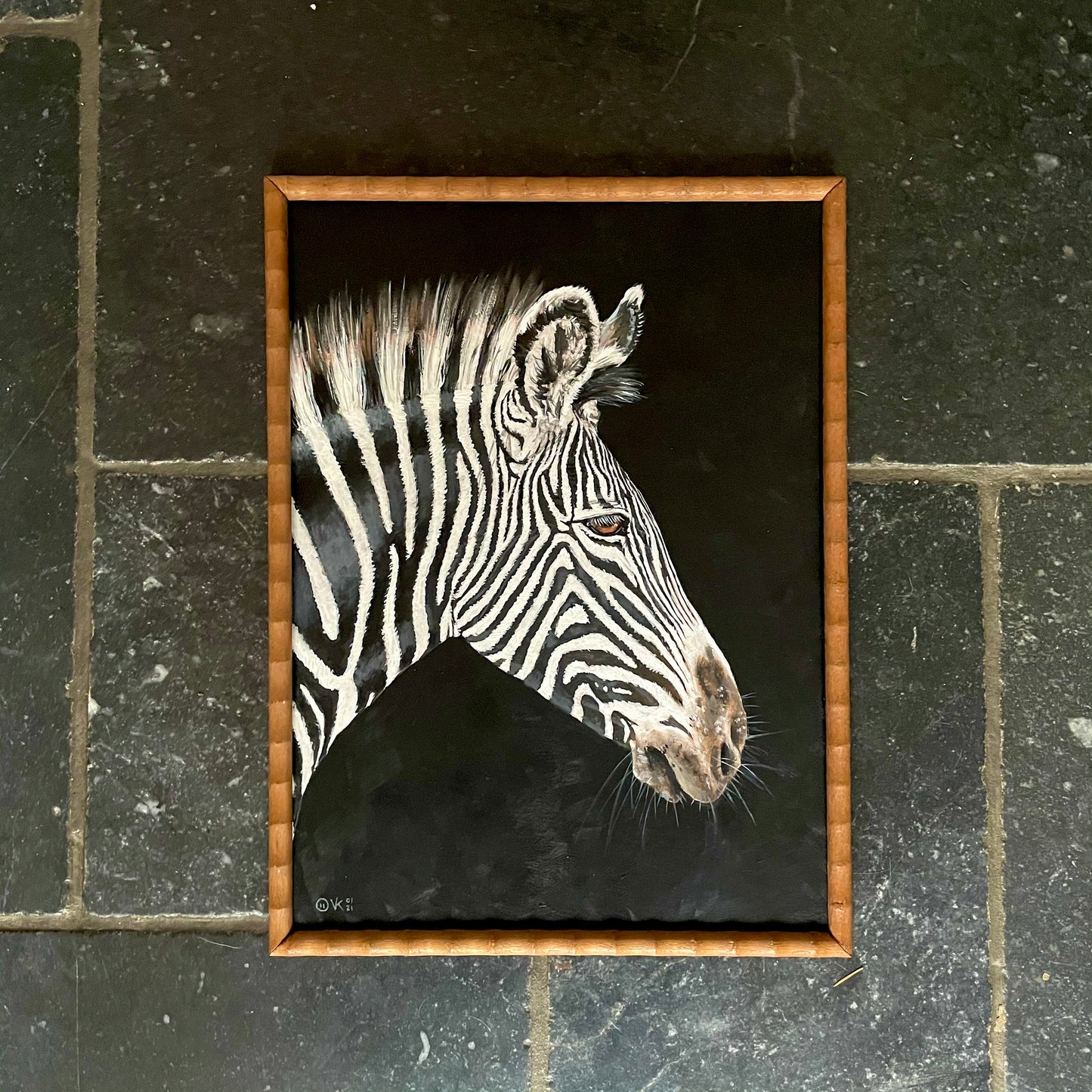 Schilderij Zebra