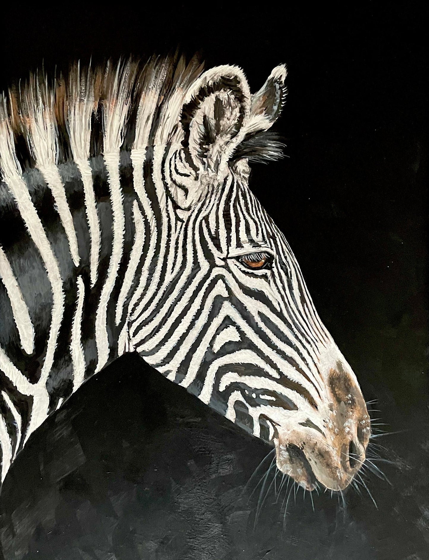 Schilderij Zebra
