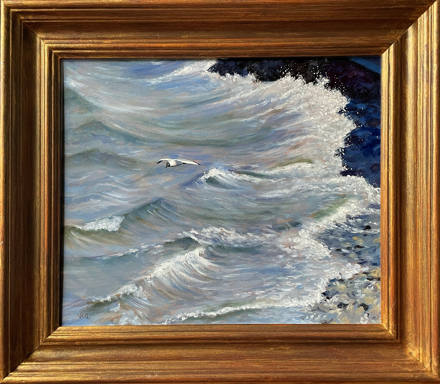 Schilderij Kokmeeuw - 13