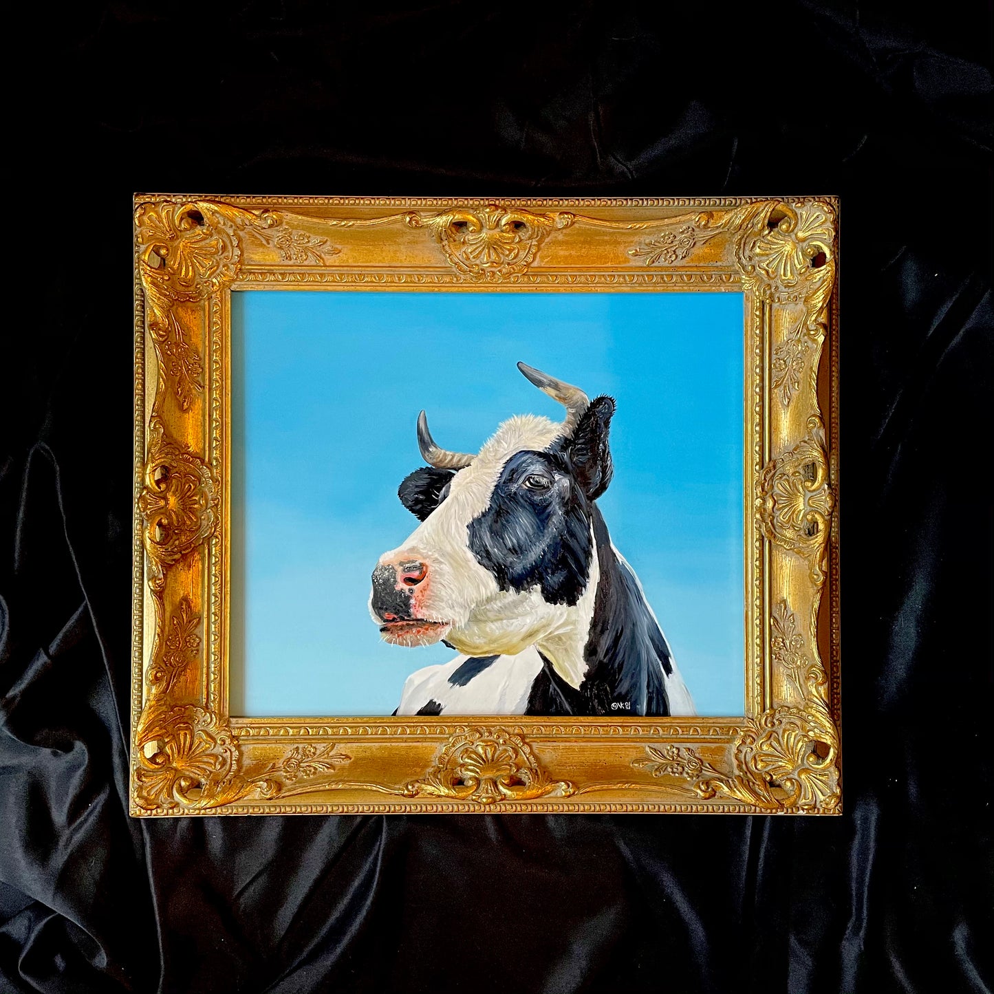 Schilderij Koe