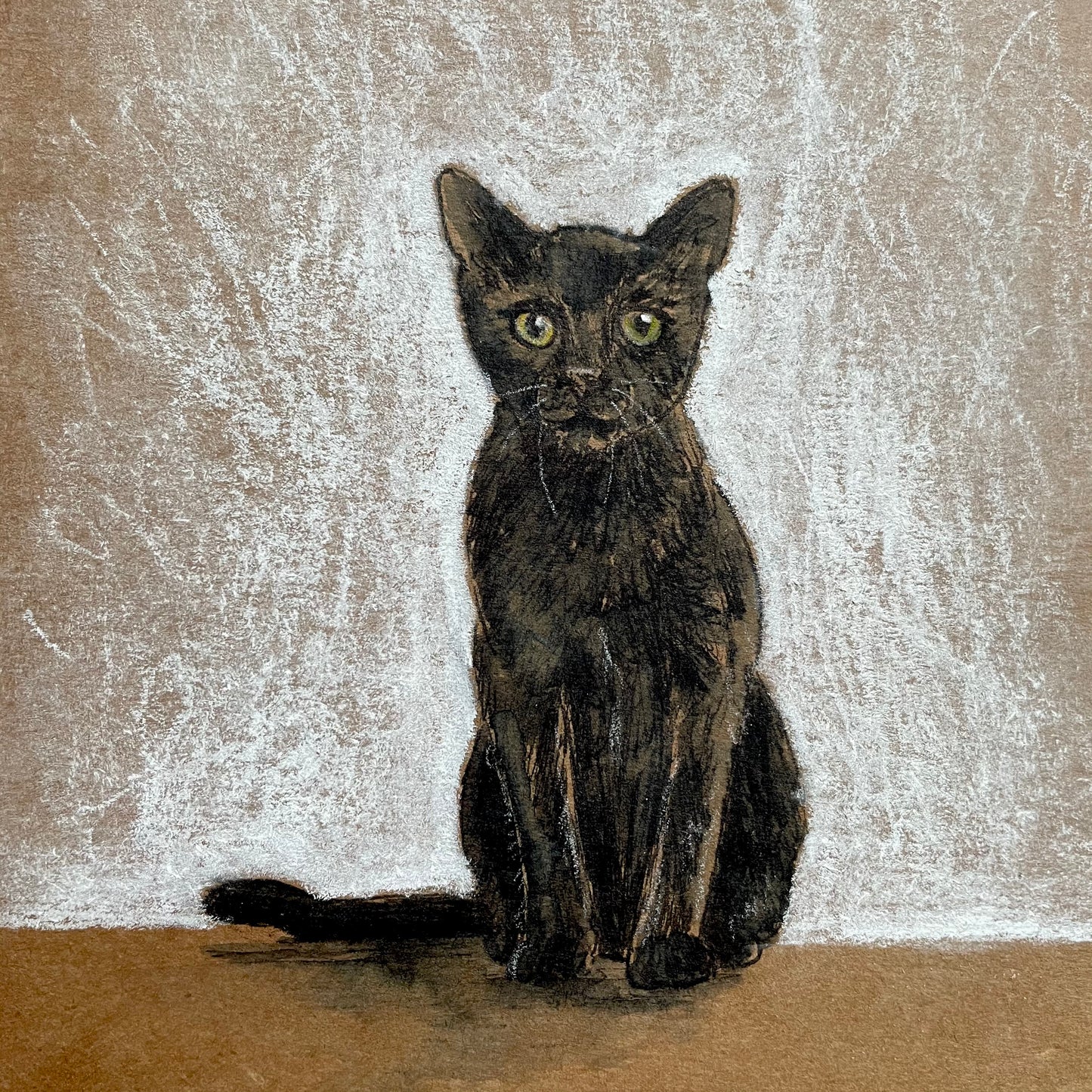 Tekening Zwarte kat