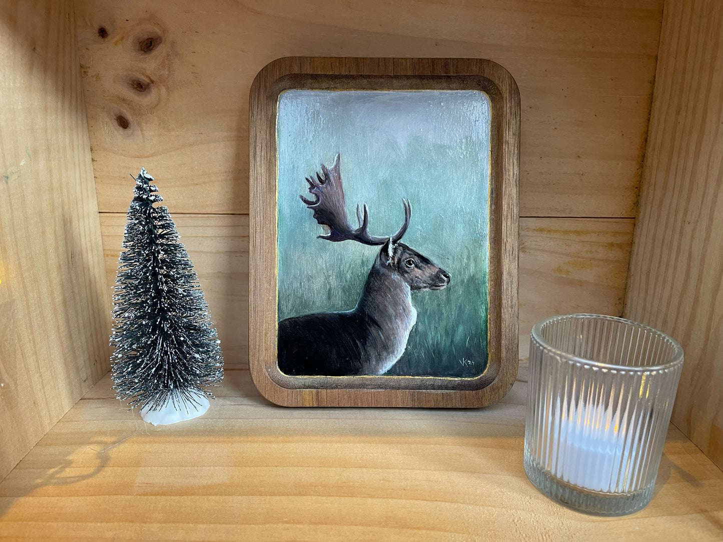 Schilderij Hert 2