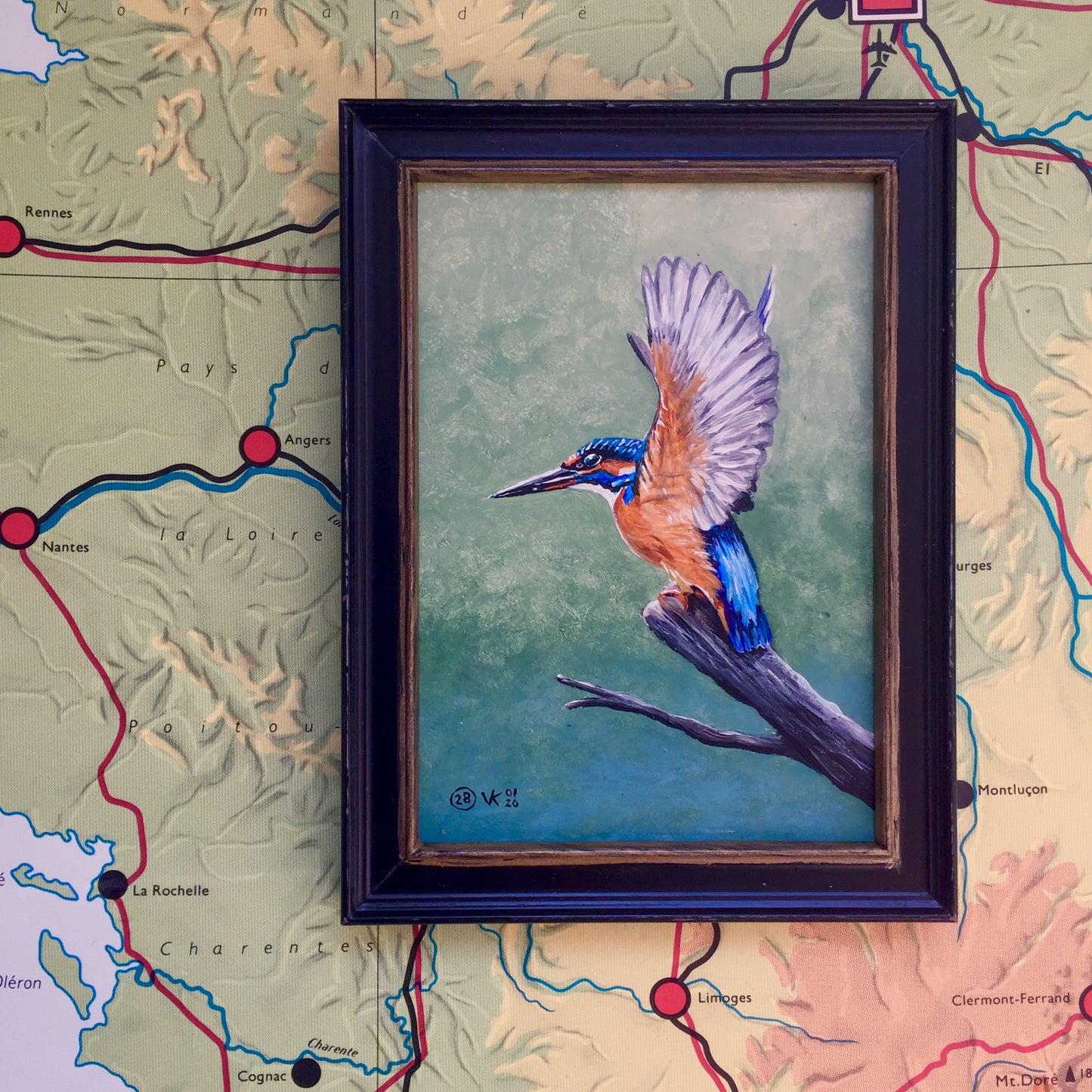 Schilderij IJsvogel