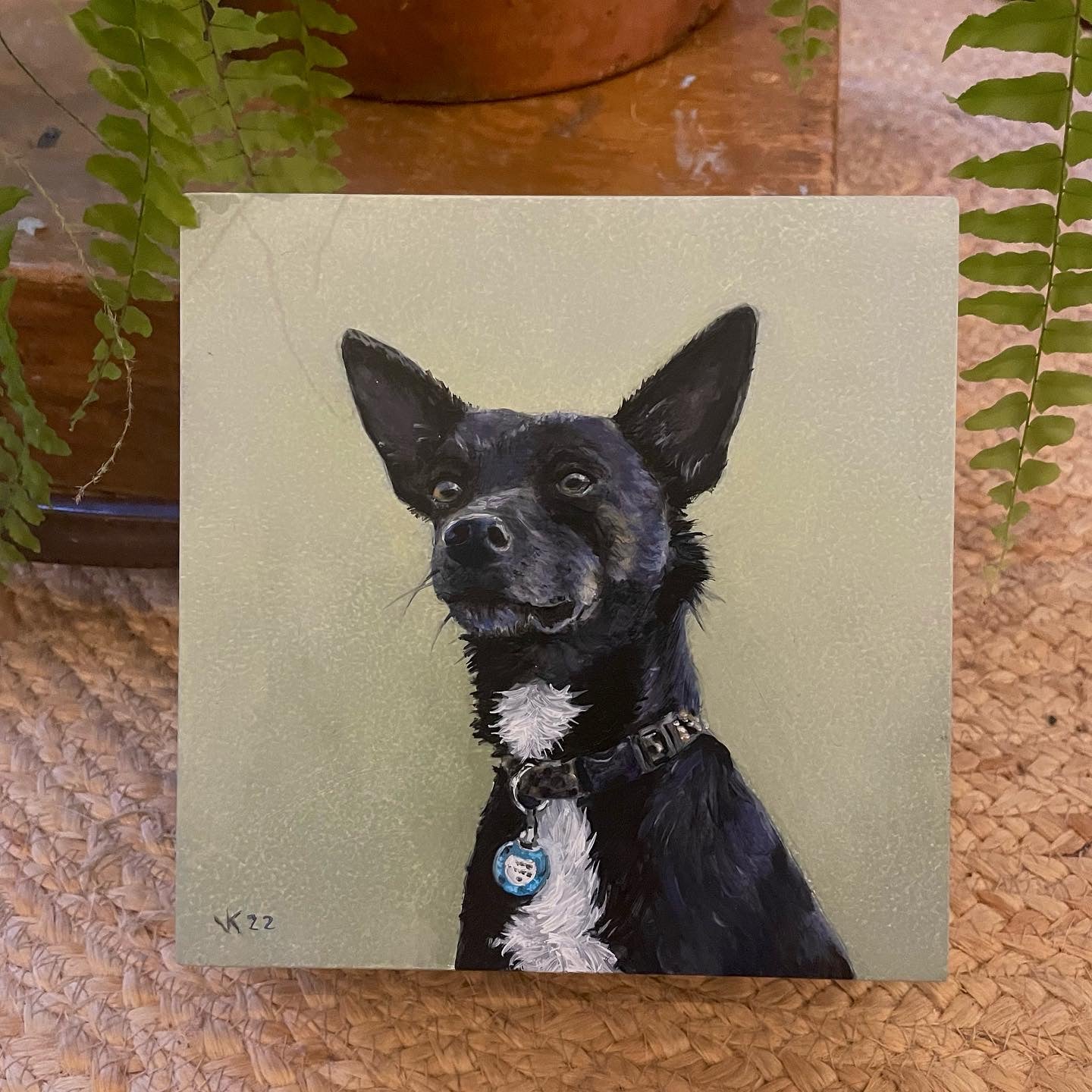 Schilderij Hond Kees