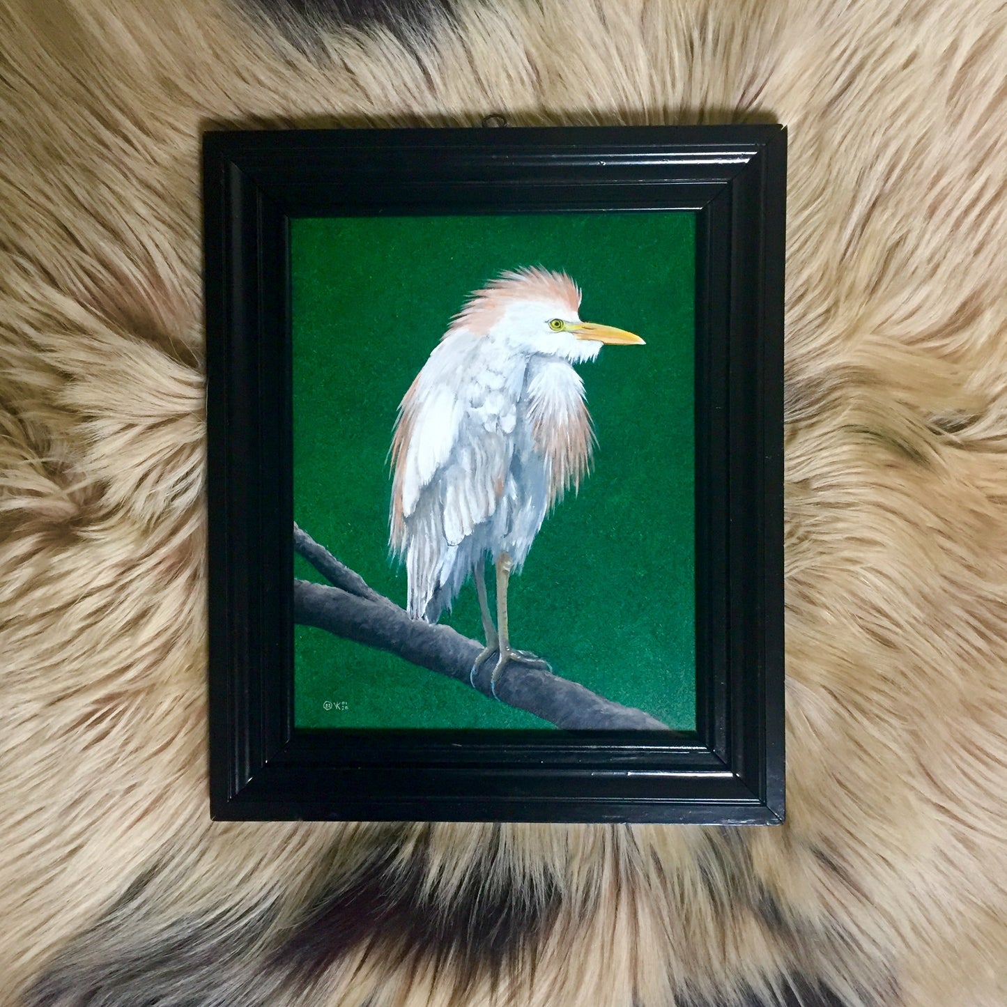 Schilderij Koereiger