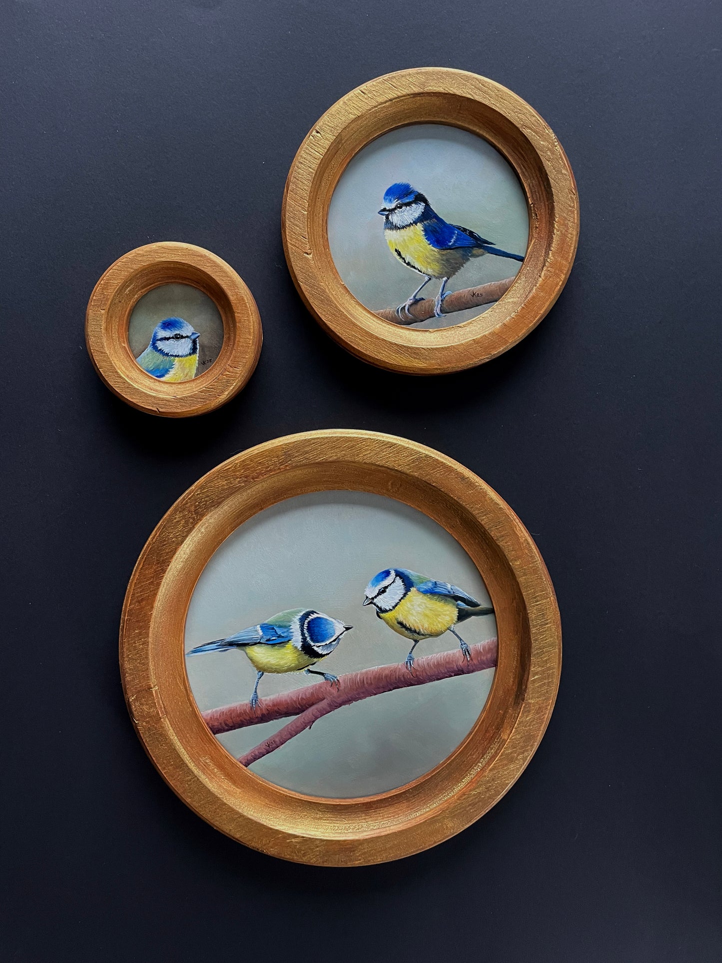 Schilderij Pimpelmees L