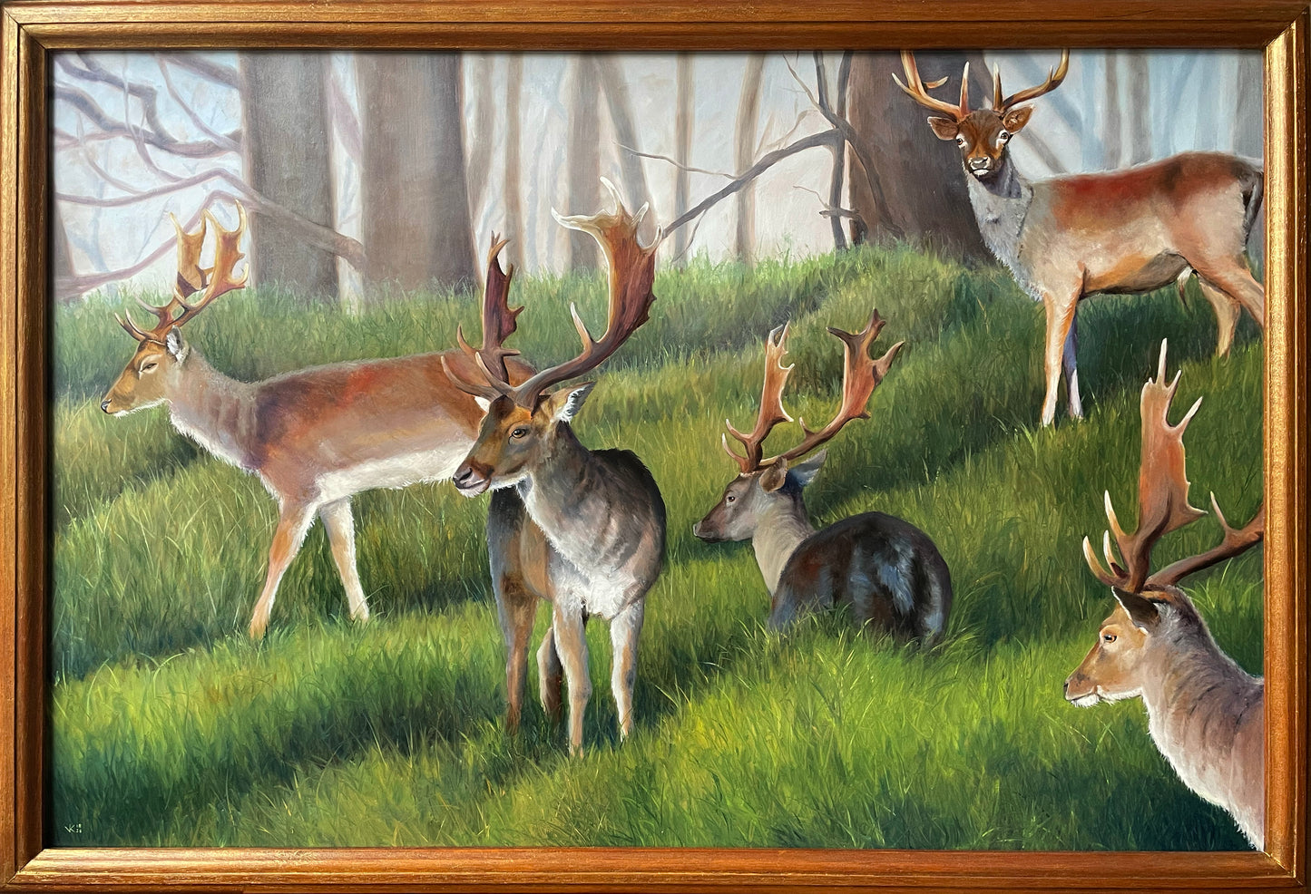 Schilderij Herten - 18
