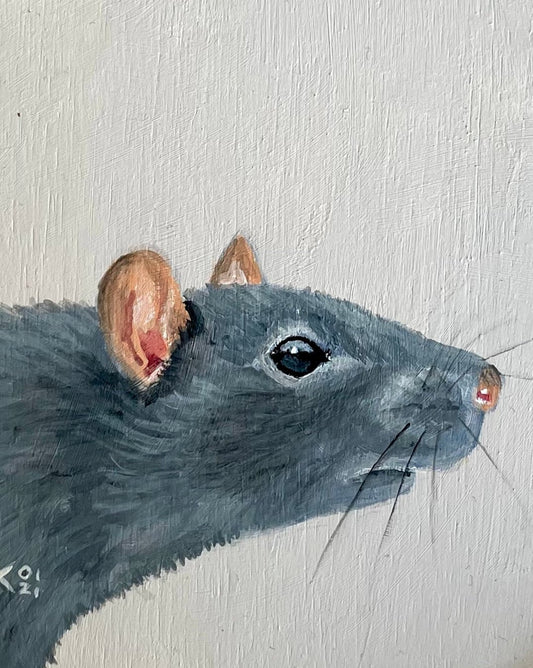 Schilderij Tamme rat