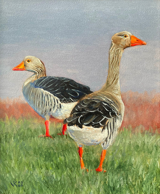 Schilderij Ganzen - 02