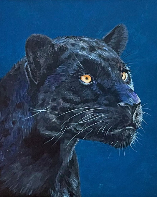 Schilderij Zwarte panter