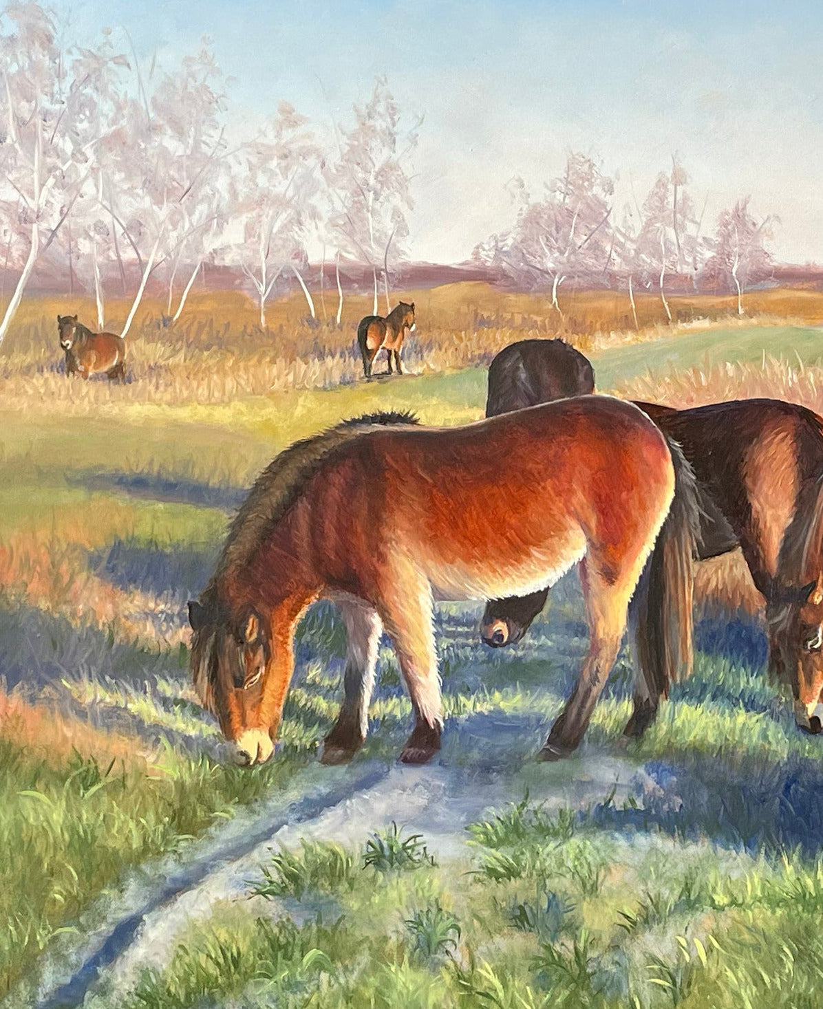 Schilderij Exmoorpaarden - 05