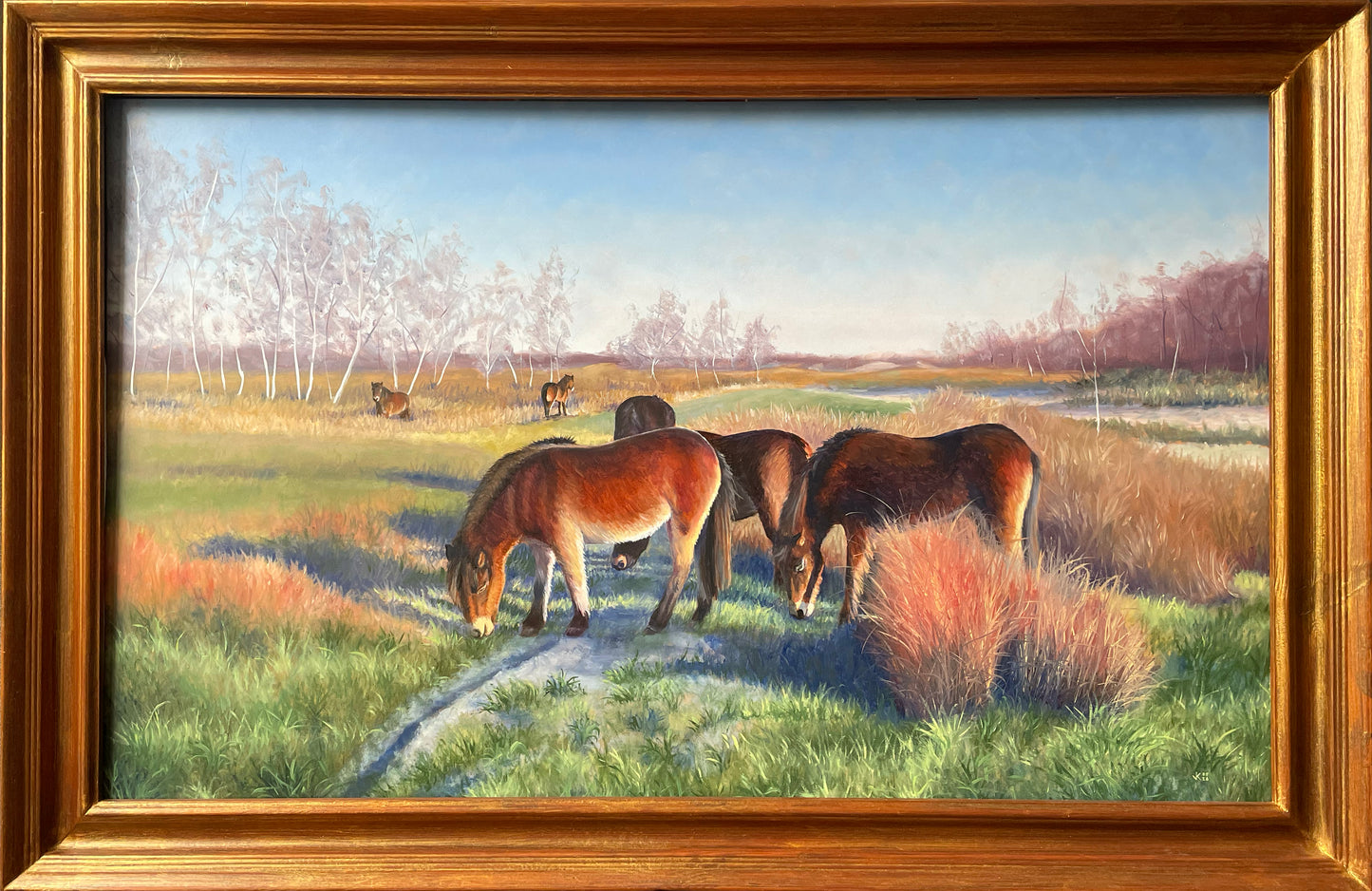 Schilderij Exmoorpaarden - 05