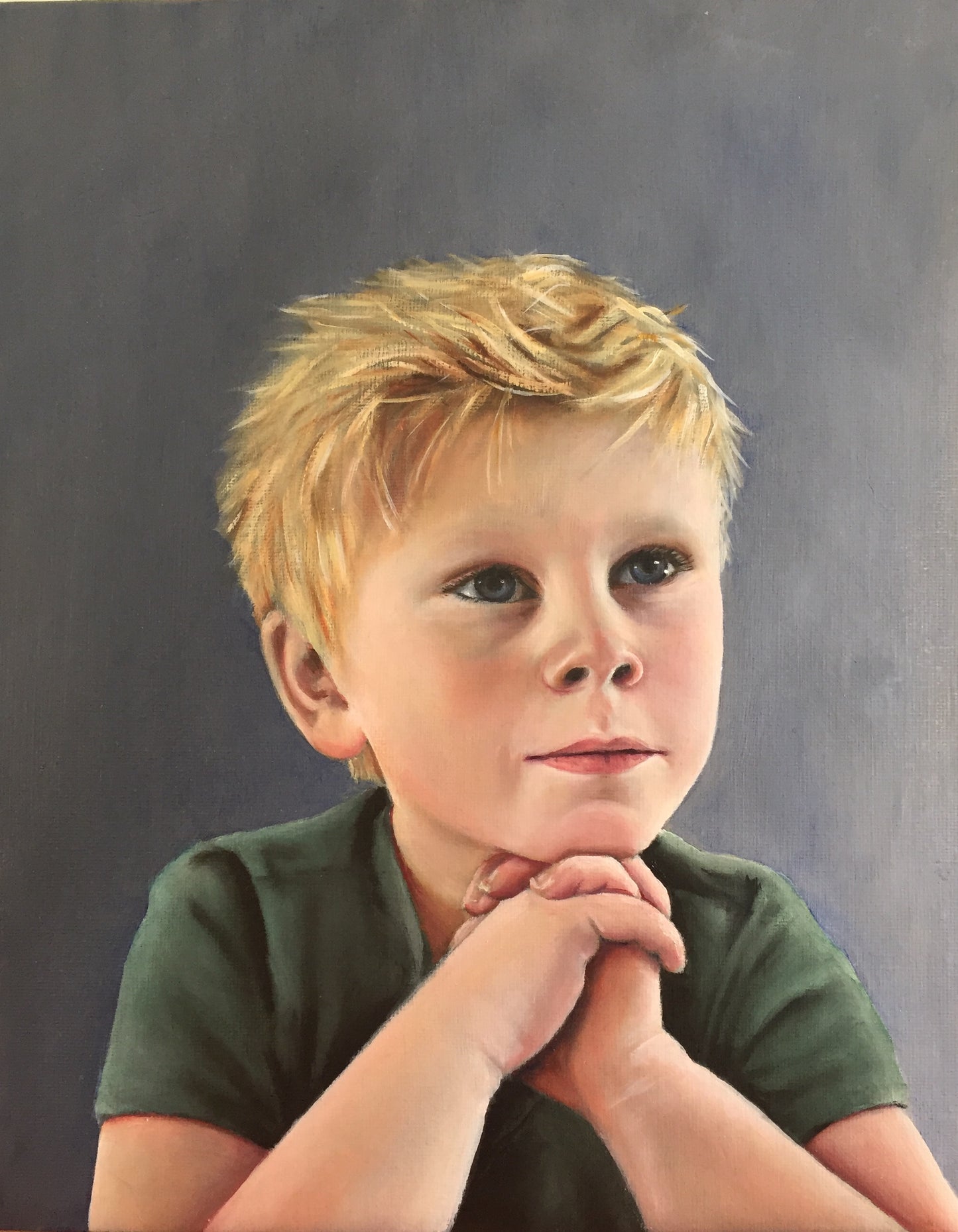 Schilderij portret Robbe