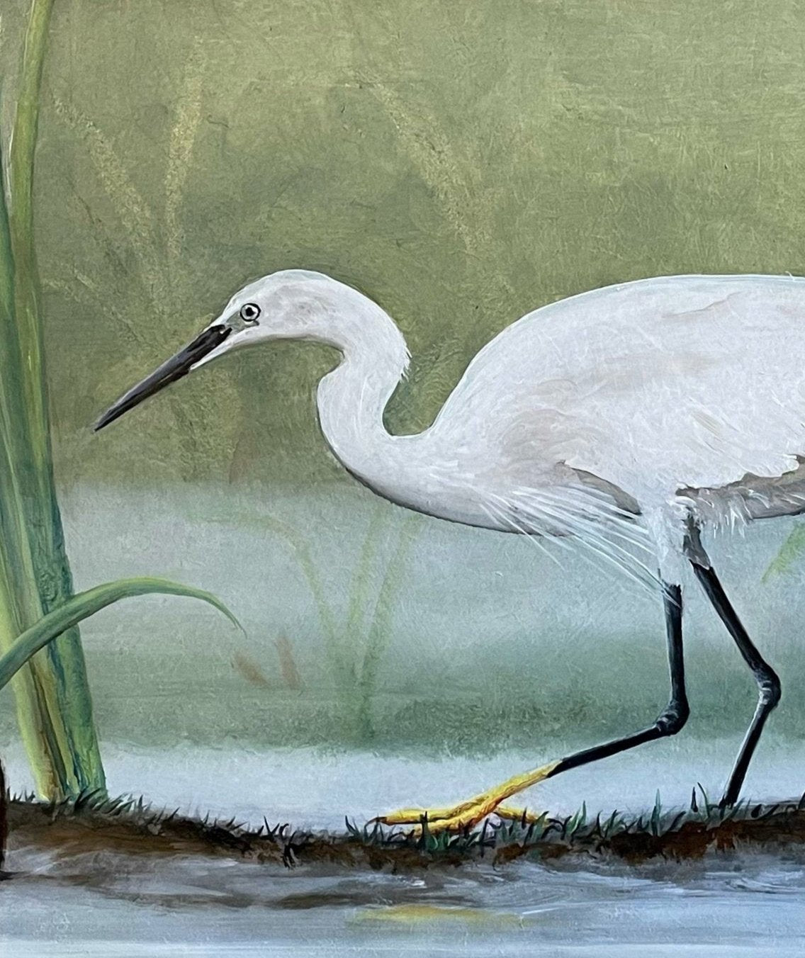 Schilderij Kleine zilverreiger