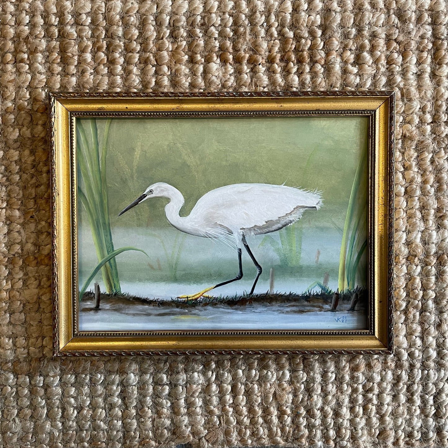 Schilderij Kleine zilverreiger