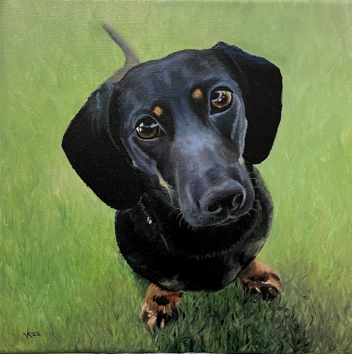 Schilderij Hond Luna