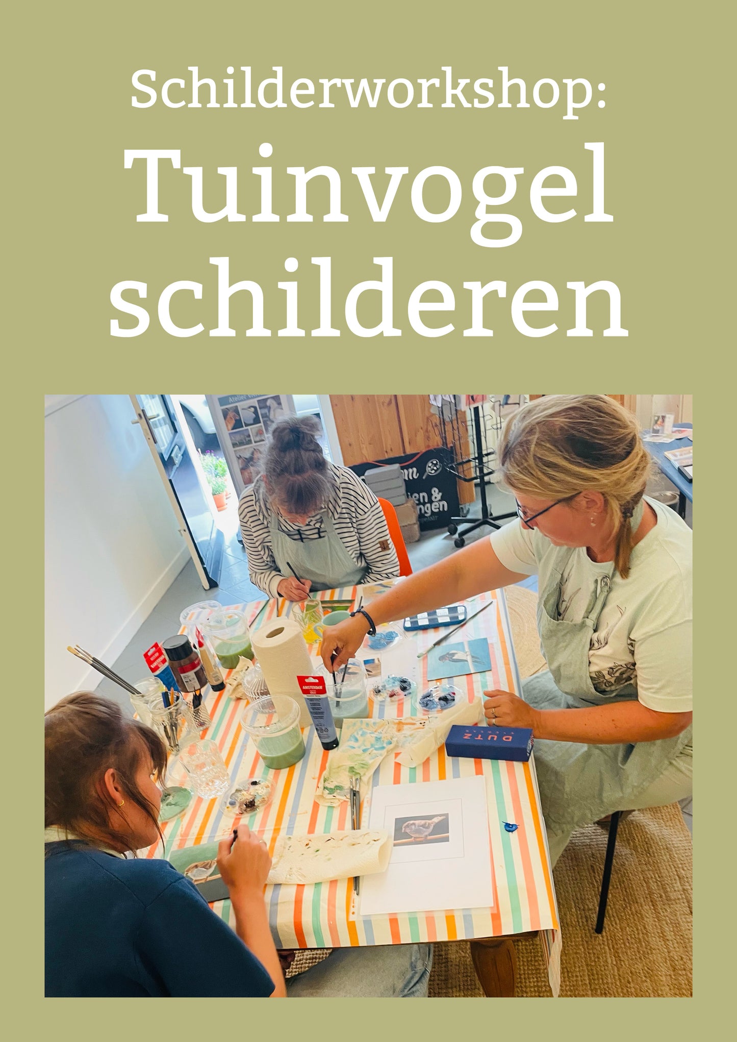 Workshop Tuinvogel schilderen