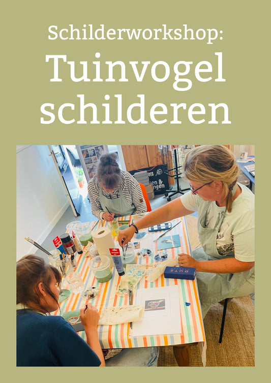 Workshop Tuinvogel schilderen