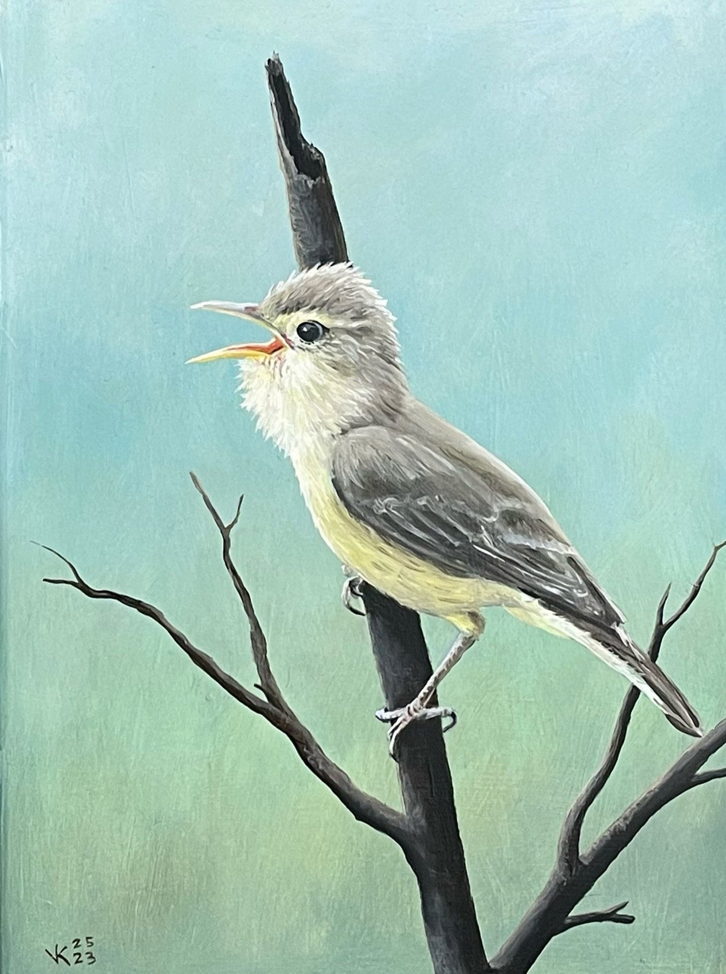 Schilderij Orpheusspotvogel