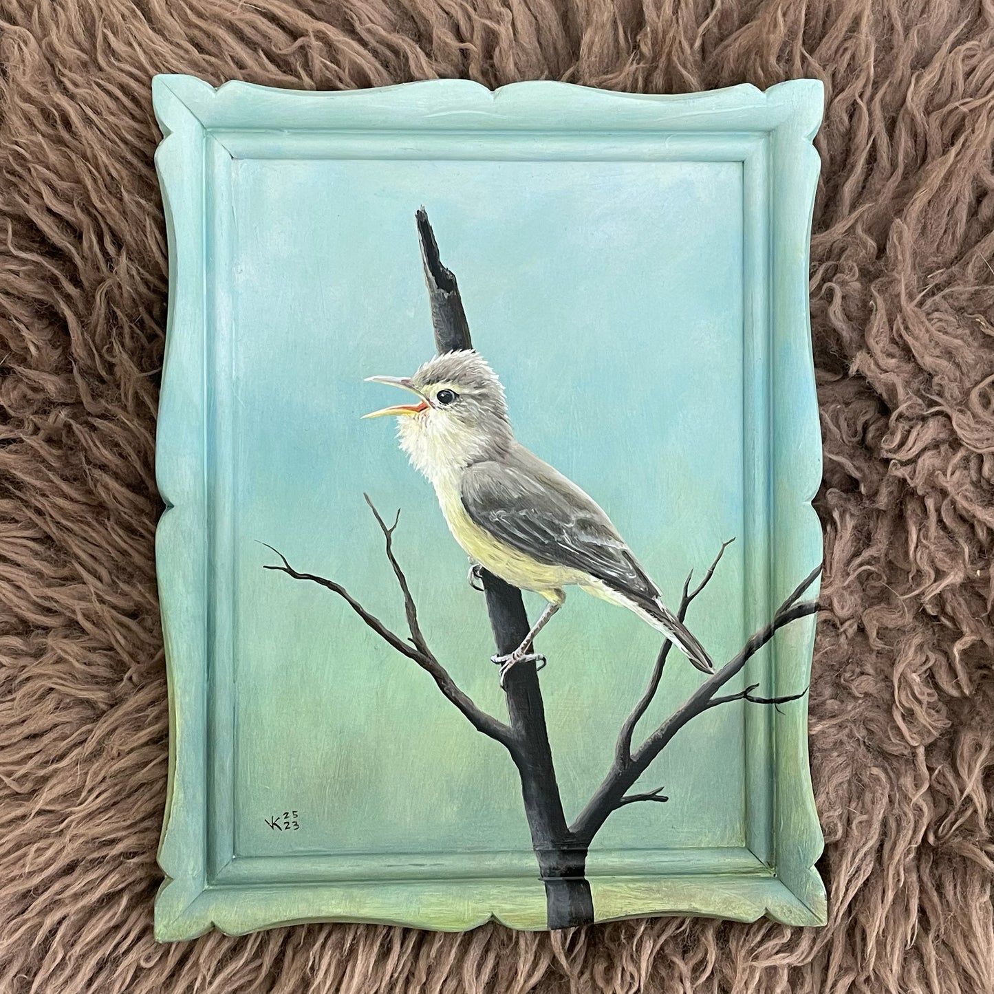 Schilderij Orpheusspotvogel