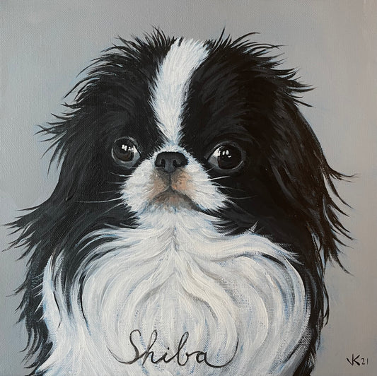 Schilderij Hond Shiba