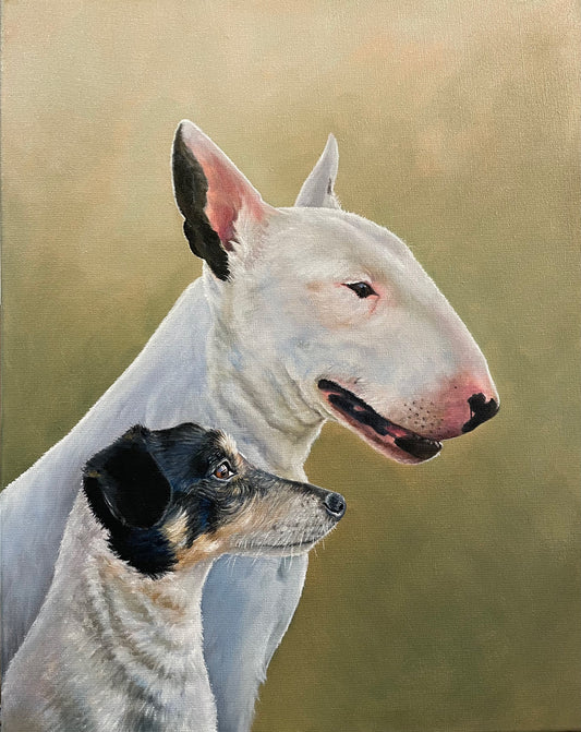 Schilderij Honden Doc en Toon