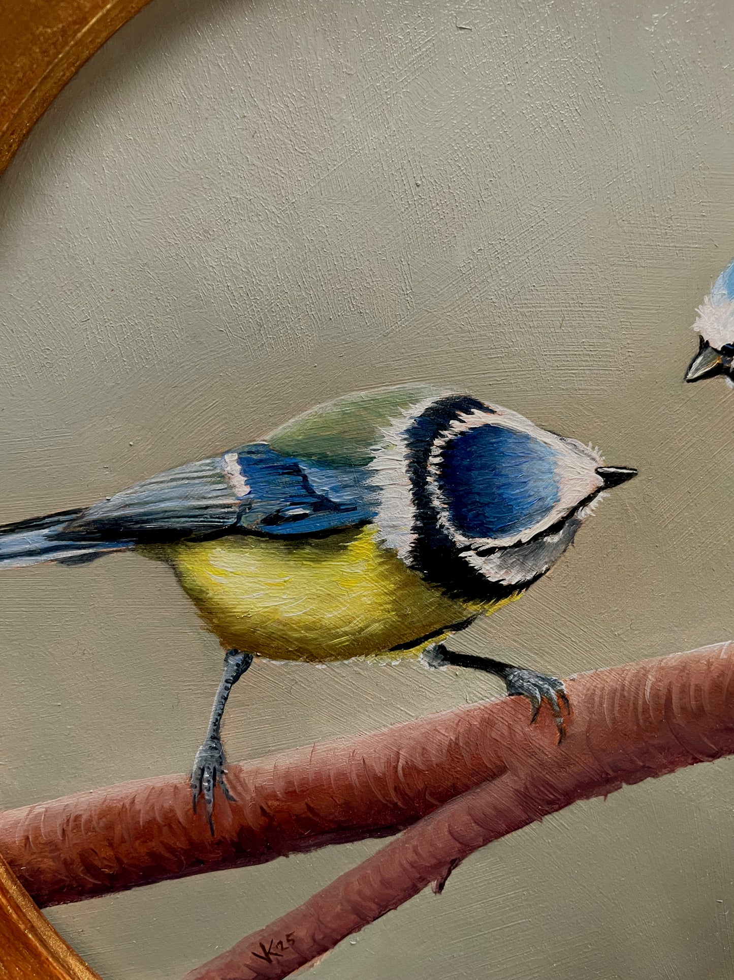 Schilderij Pimpelmees L