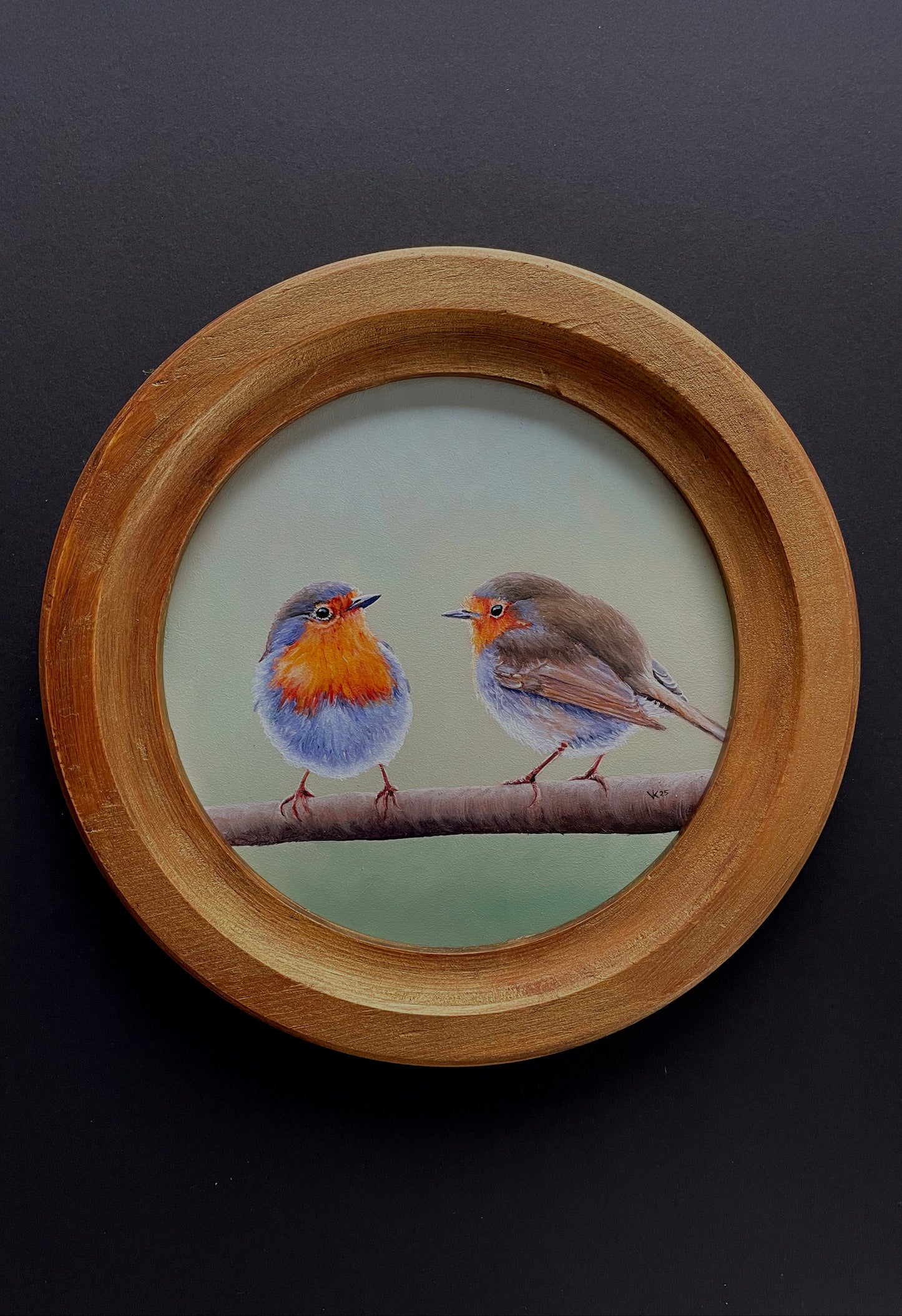 Schilderij Roodborst L