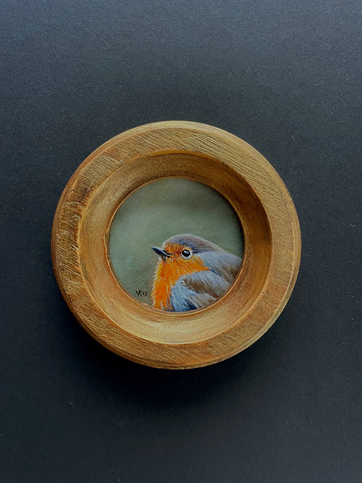 Schilderij Roodborst S