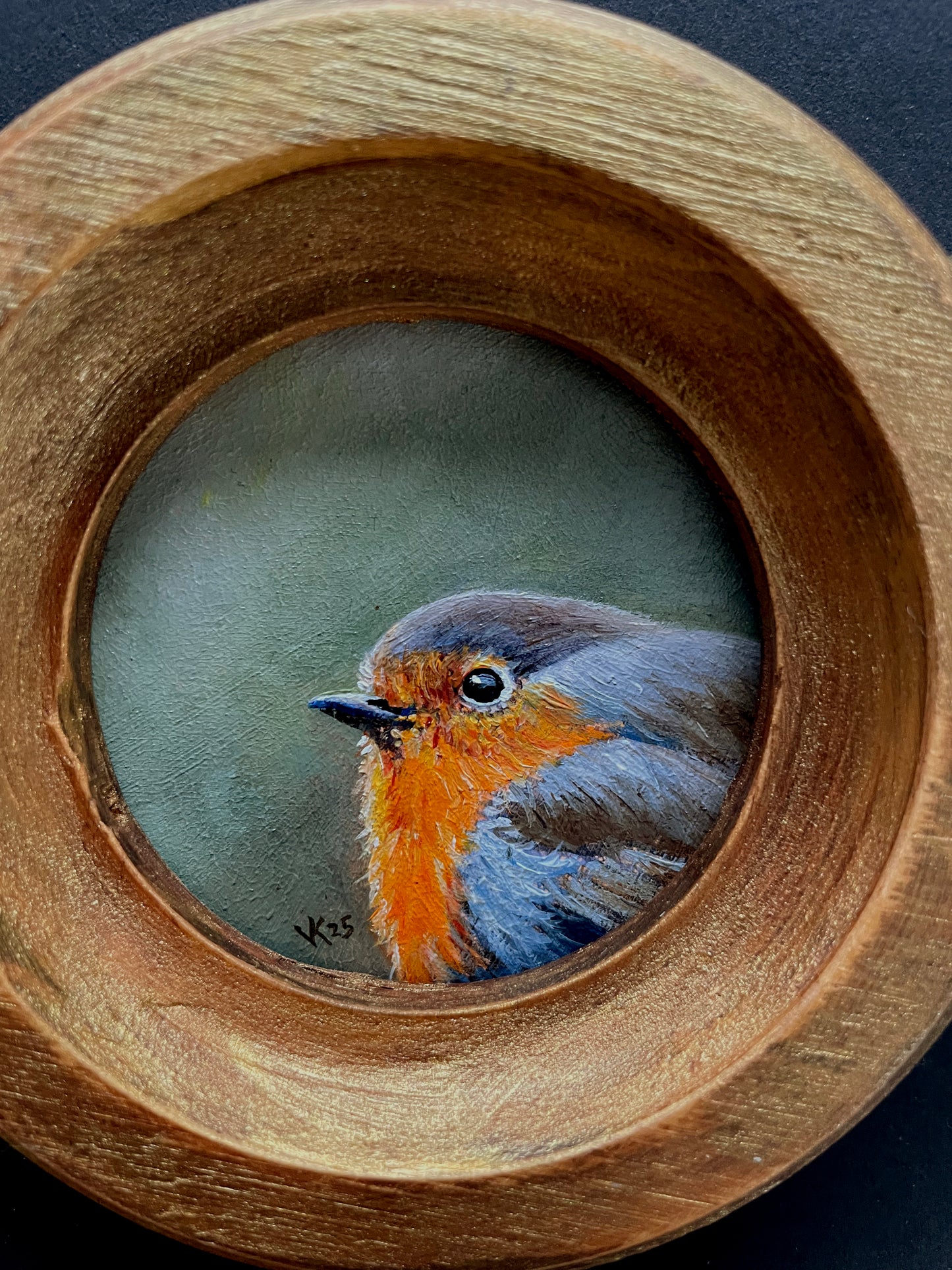 Schilderij Roodborst S