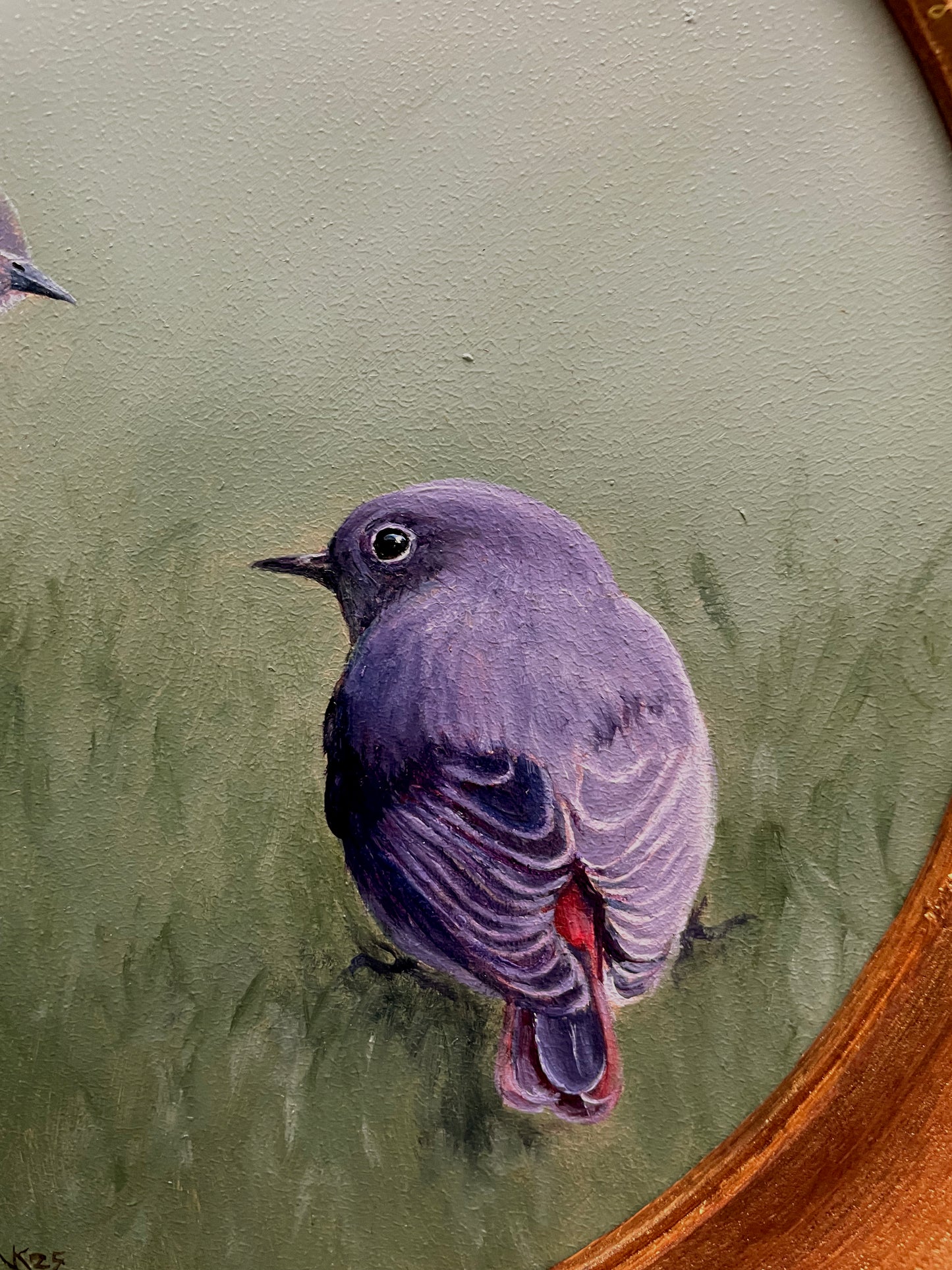 Schilderij Zwarte roodstaart L